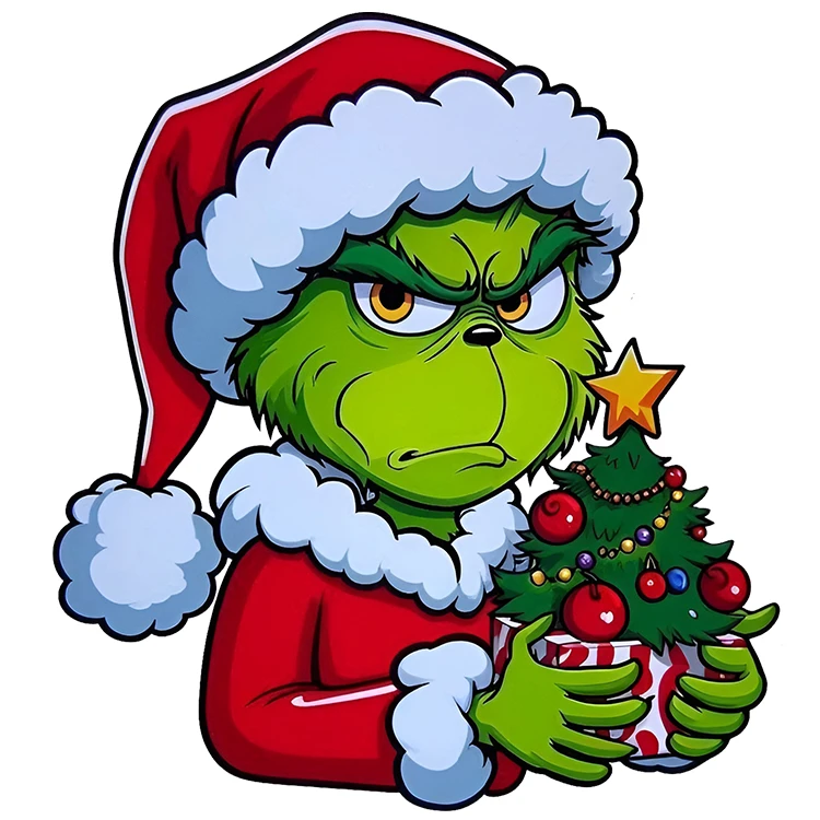 استیکر پارچه و لباس پاد آفرین مدل کریسمس کد DKST727