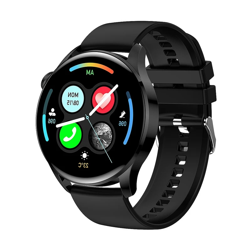 ساعت هوشمند 45 میلی متری مازارس مدلW-77 با بند سیلیکونی 