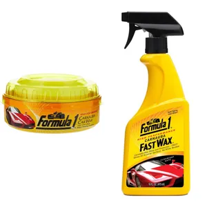 اسپری واکس و واکس کاسه ای خودرو فرمول وان مدل Carnauba حجم 473 میلی لیتر مجموعه 2 عددی