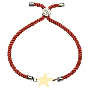 دستبند طلا 18 عیار زنانه الن نار مدل ستاره 101257