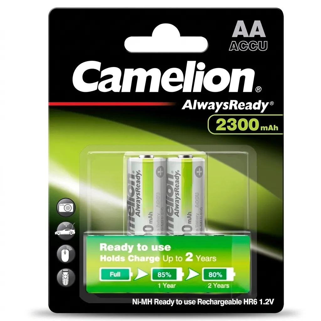باتری قلمی قابل شارژ کملیون مدل Always Ready بسته 2 عددی