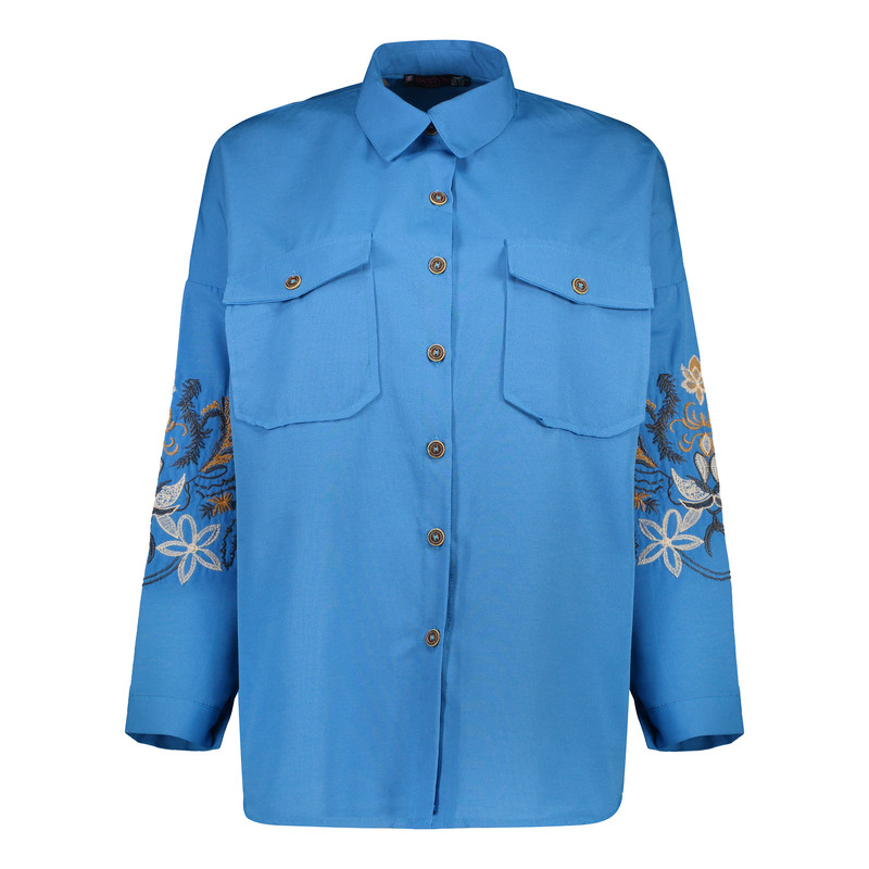 شومیز آستین بلند یقه برگردان زنانه مدل HD21