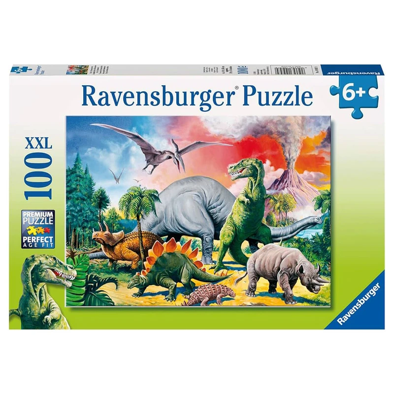  پازل 100 تکه راونزبرگر مدل Among the dinosaurs کد 10957