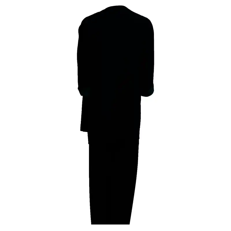 مانتو و شلوار زنانه مدل نخی ابر و بادی طرح سنتی کتیبه کد tm-2568 رنگ مشکی