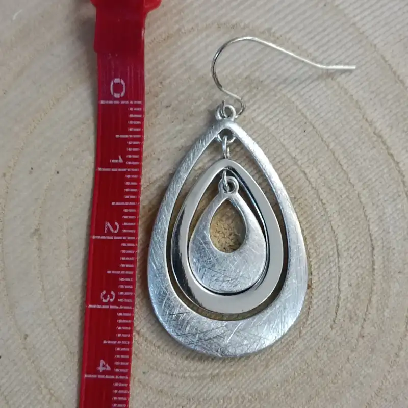 گوشواره زنانه مدل اشک استیل