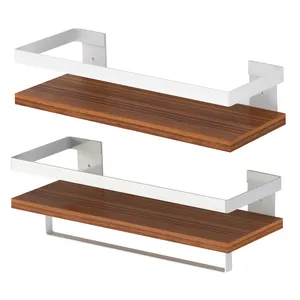 شلف دیواری مدل wooden-w بسته 2 عددی