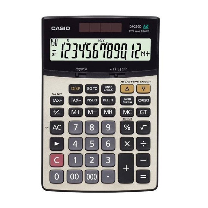 ماشین حساب کاسیو مدل DJ-220