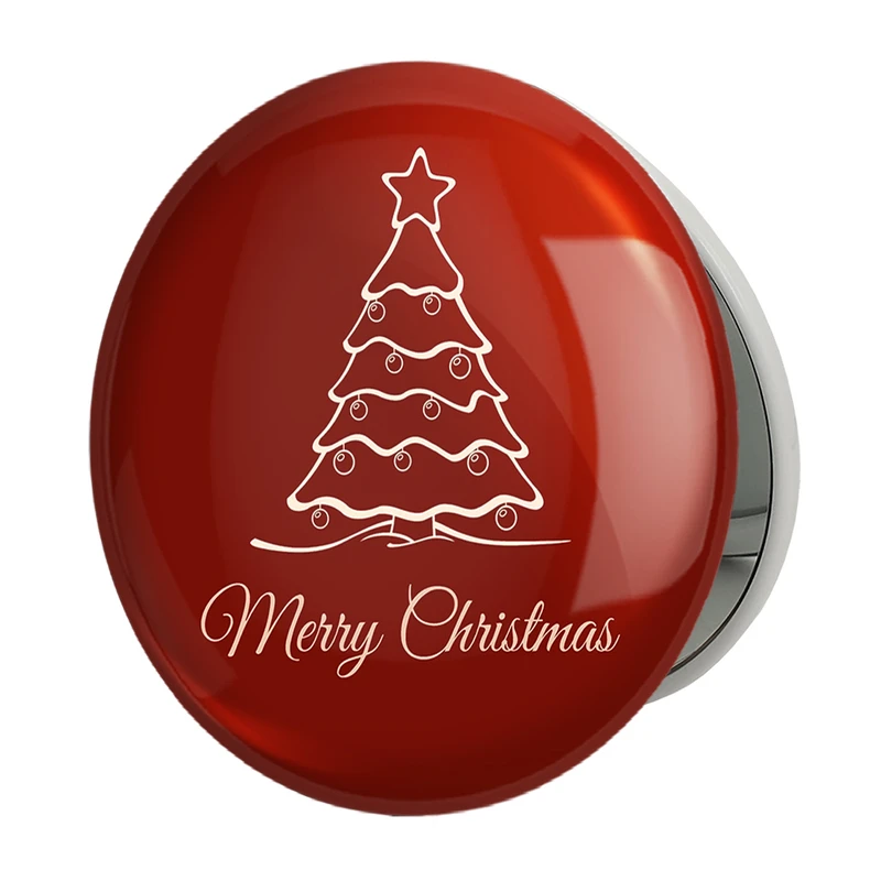 آینه جیبی خندالو طرح کریسمس Christmas مدل تاشو کد 22164 