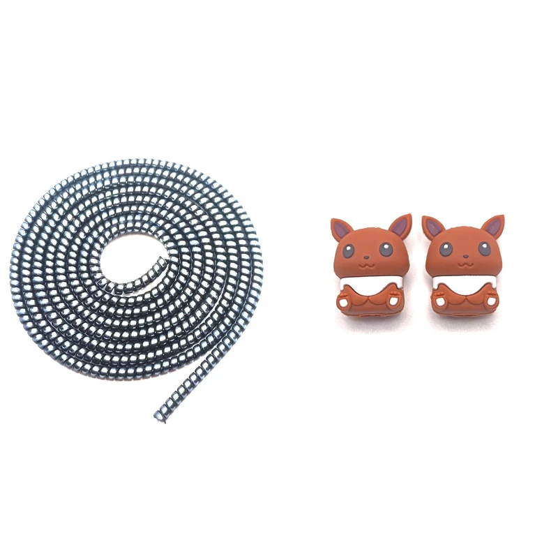 محافظ کابل شارژ و هندزفری مدل Animal44 بسته سه عددی 