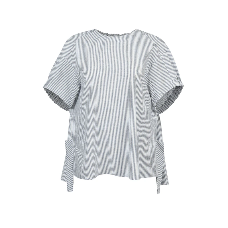 بلوز آستین کوتاه یقه گرد زنانه سرژه مدل 204657