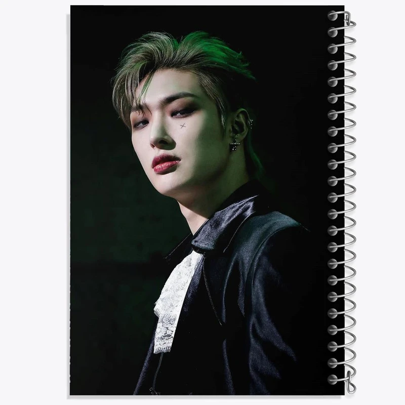 دفتر ژورنال نویسی 50 برگ خندالو مدل نقطه ای طرح مینگی گروه ایتیز ATEEZ کد 21254