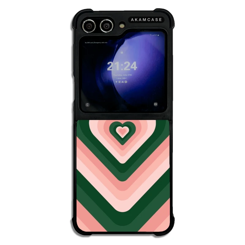 کاور آکام مدل AMCWSGZFLIP5-HEART49 مناسب برای گوشی موبایل سامسونگ Galaxy Z Flip 5