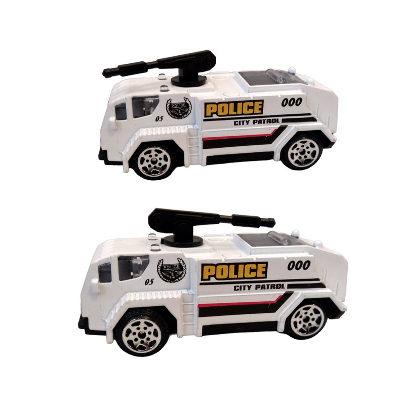 ماشین بازی مدل تریلر پلیس کد 130P مجموعه سه عددی