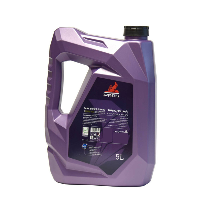 روغن موتور پارس سوپر پیشرو مدل 10W-40 SM حجم 5 لیتر