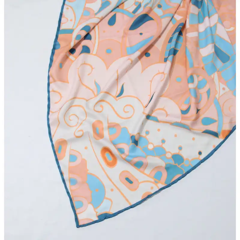 روسری زنانه مدل ابریشم نقش و نگار کد ana-2947