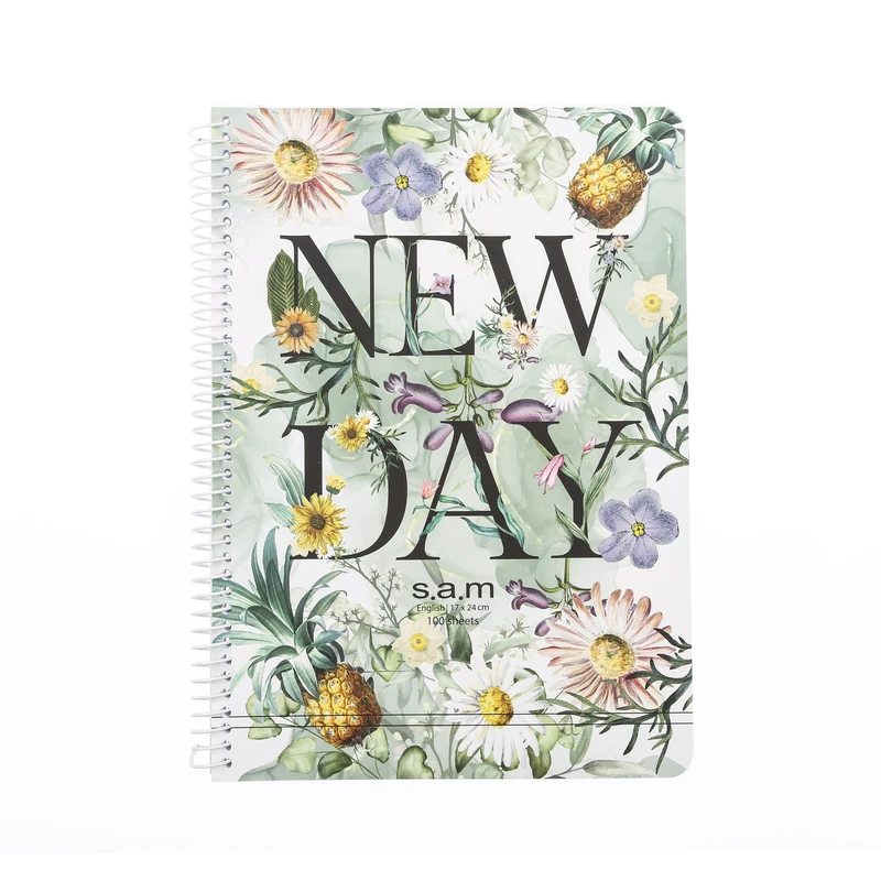 دفتر زبان 100 برگ سم طرح NEW DAY