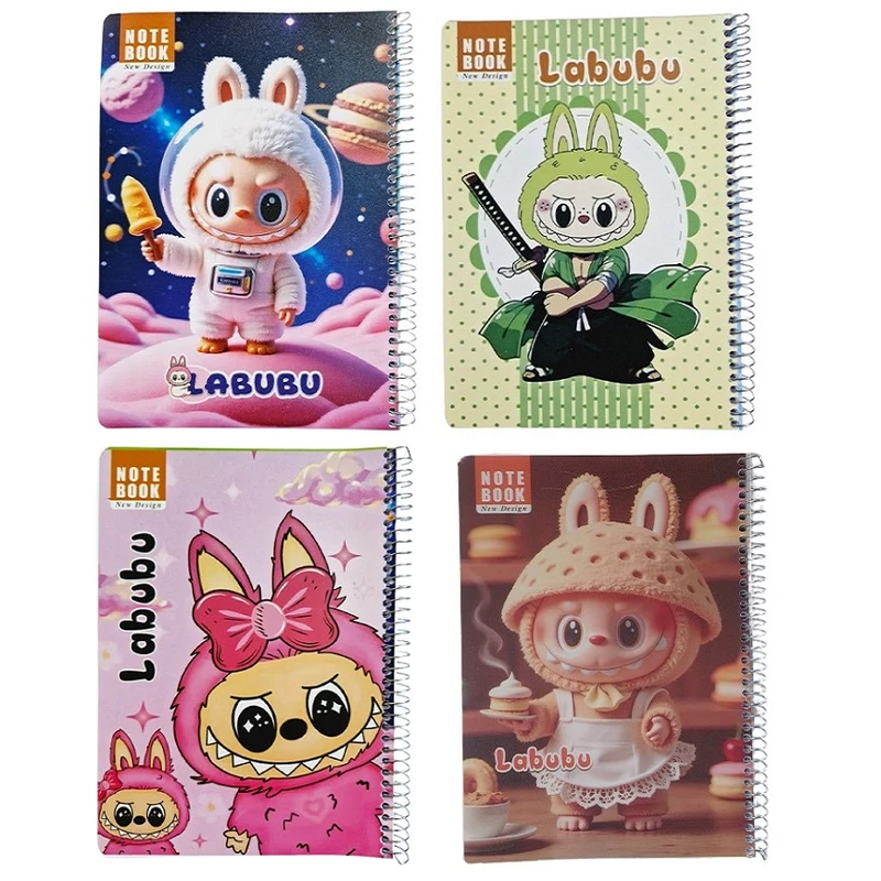 دفتر نقاشی 50 برگ مدل لبوبو بسته 4 عددی