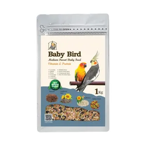 غذای عروس هلندی بیبی برد مدل طوطیسان وزن یک کیلوگرم 