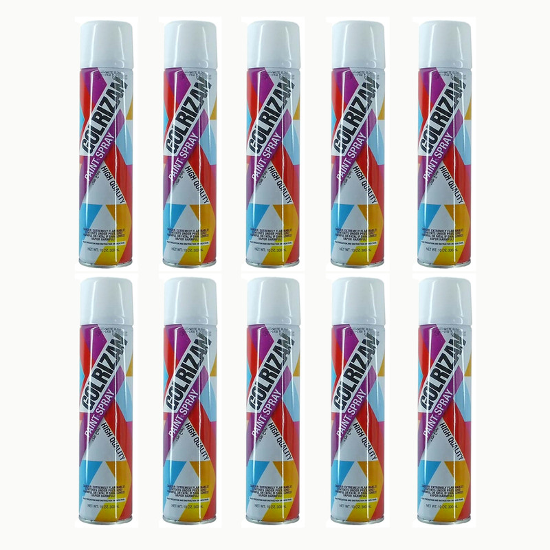 اسپری رنگ شیشه مات کن گل ریزان مدل 10 حجم 300 میلی لیتر مجموعه 10 عددی