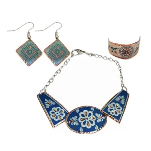 نیم ست زنانه مدل میناکاری کد 5790