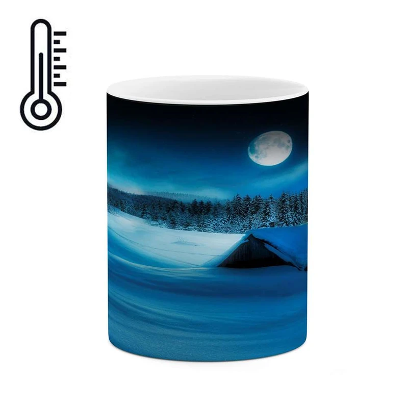 ماگ حرارتی کاکتی مدل منظره برفی کد mgh15063