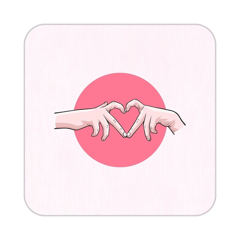 زیر لیوانی کاکتی طرح عاشقانه مدل mp38597