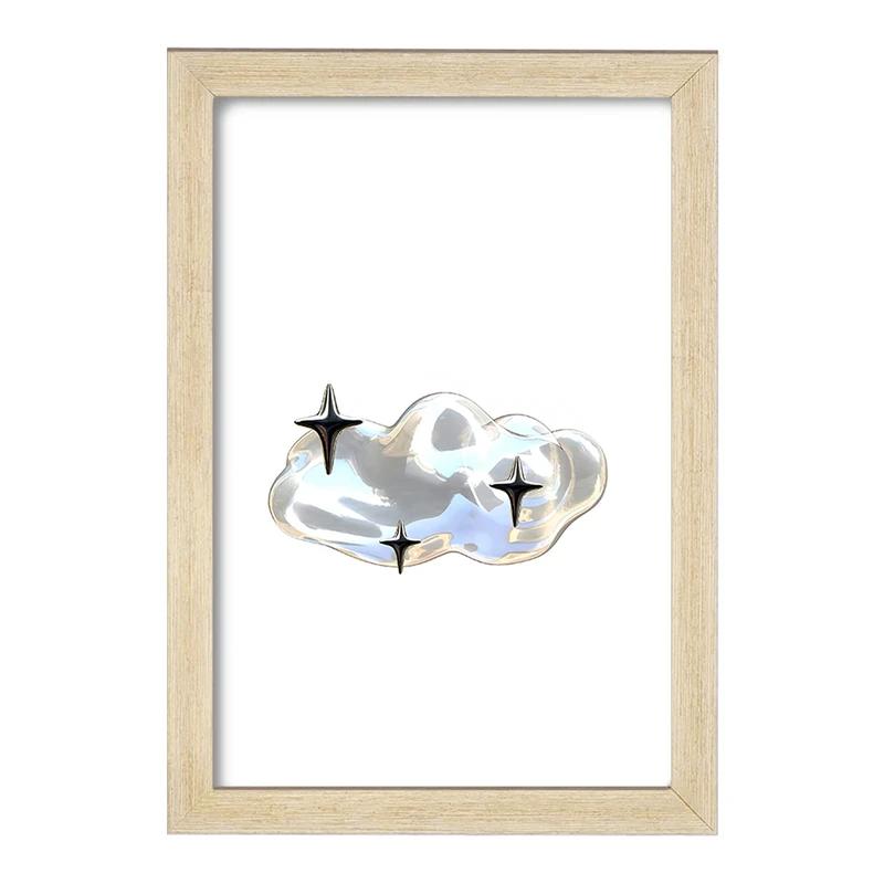 تابلو خندالو مدل ابر کروم کد F3897