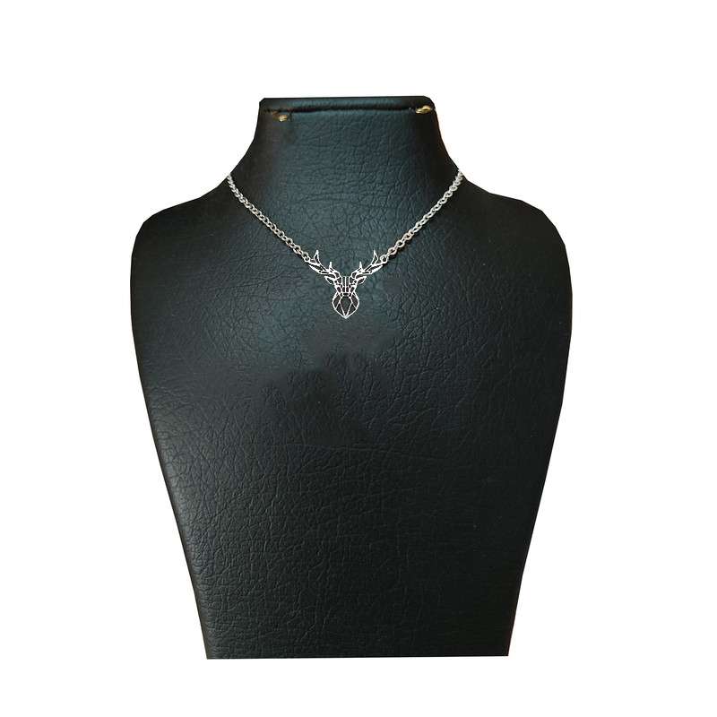 گردنبند ویونج مدل استیل طرح گوزن گردنبند ویونج مدل استیل طرح گوزن