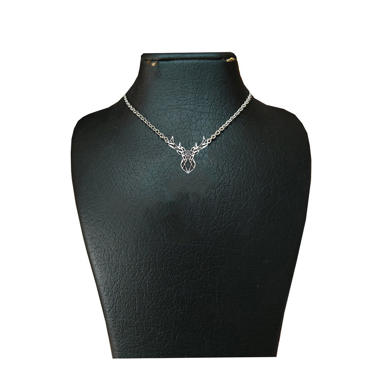 گردنبند ویونج مدل استیل طرح گوزن گردنبند ویونج مدل استیل طرح گوزن