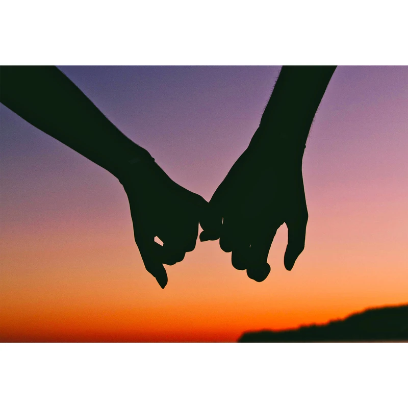 تابلو شاسی مدل غروب آفتاب و عشق  T6359