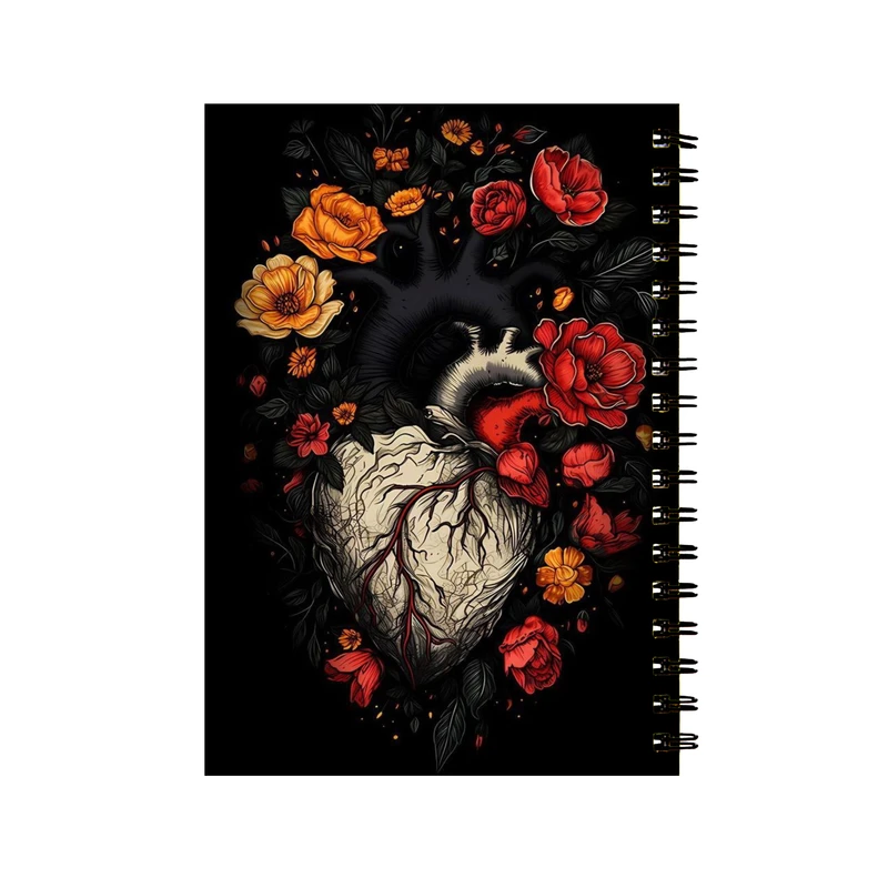 دفتر مشق 60 برگ طرح قلب کد D-20045