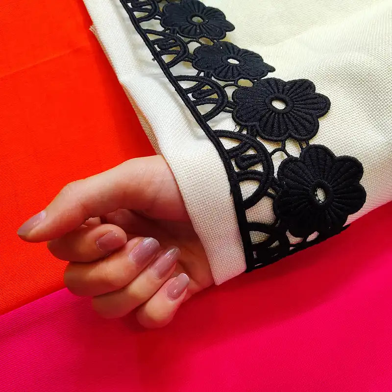 نوار یراق مدل گیپور F_6 طول 1 متر