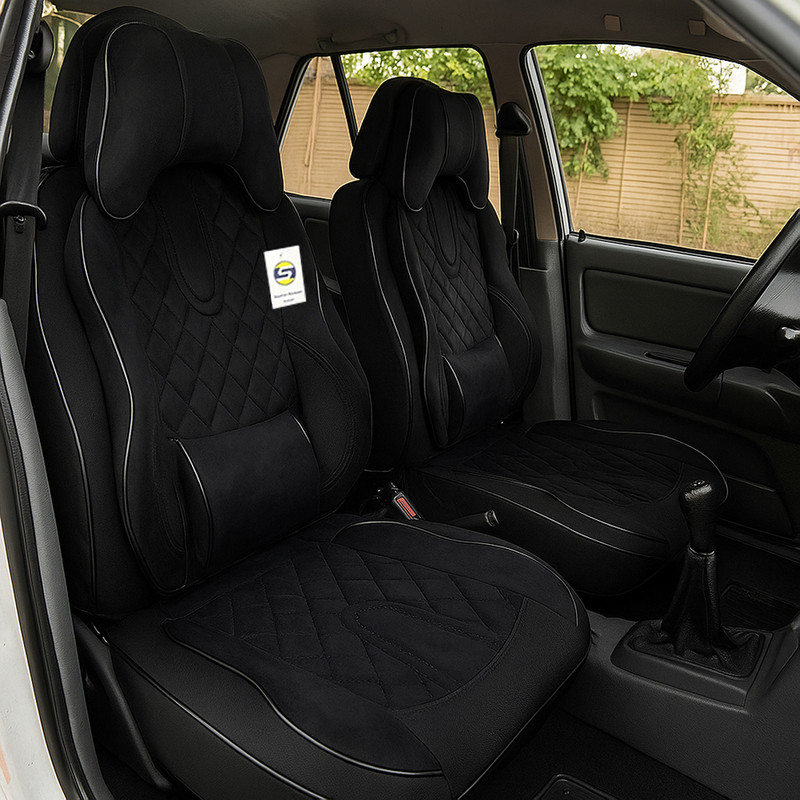 ست کامل روکش صندلی خودرو سپاهان روکش مدل Aoudi-6000 مناسب برای پژو 405 و پژو پارس