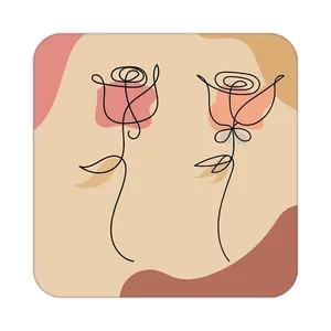 زیر لیوانی کاکتی طرح عاشقانه مدل mp37881