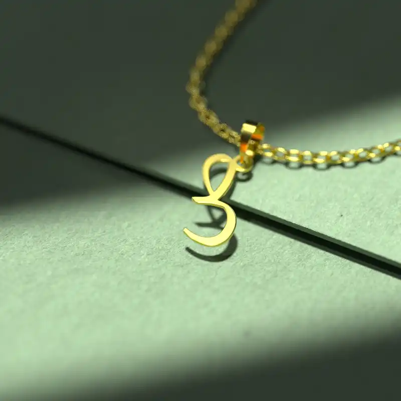 گردنبند طلا 18 عیار زنانه مدوپد مدل حرف ص کد I3-1-1509