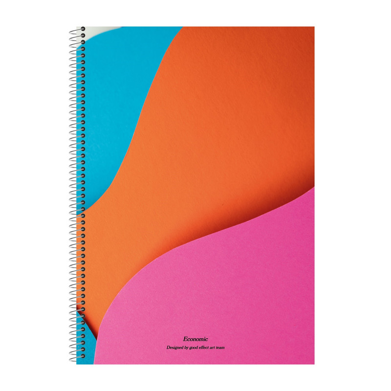 دفتر مشق 100 برگ اکونومیک مدل Colourfull