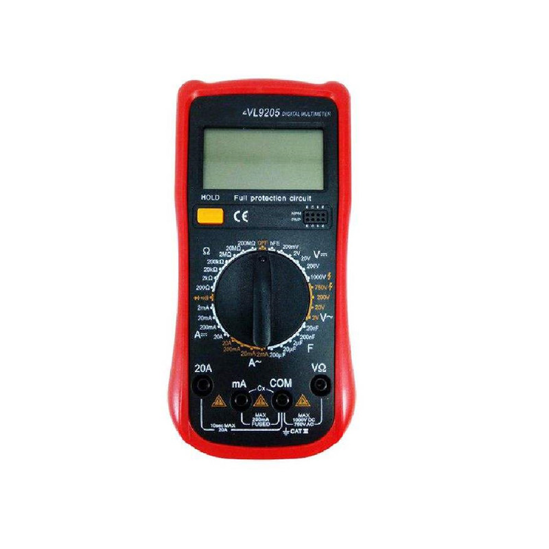 مولتی متر دیجیتال مدل VEYRON VL-9205