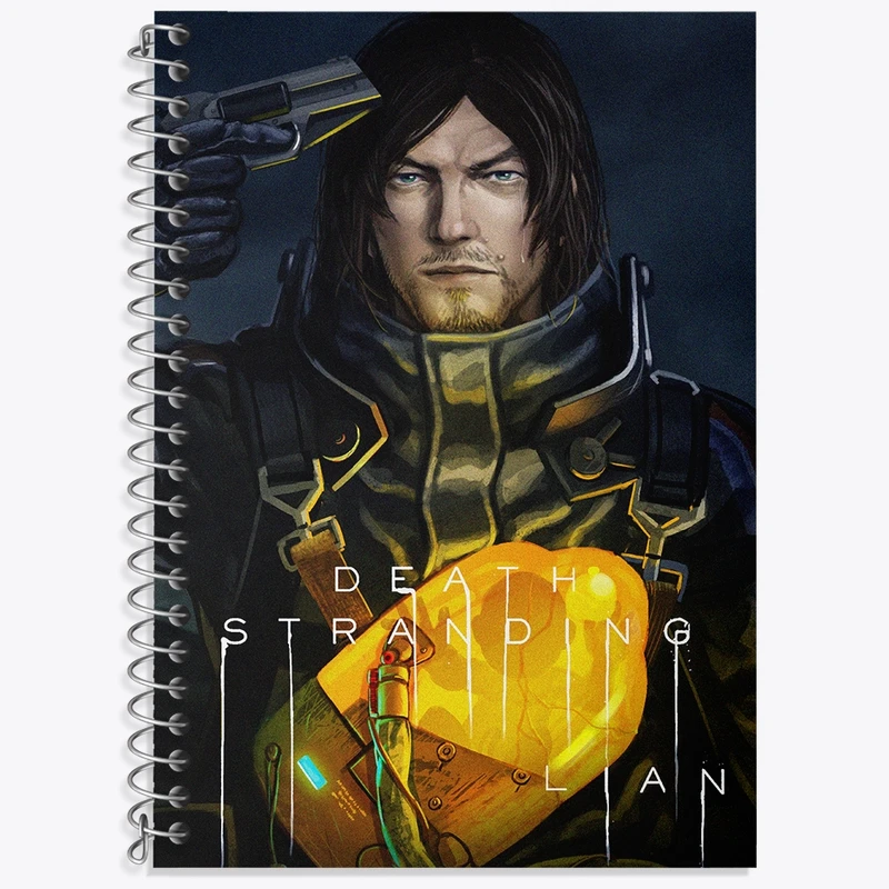 دفتر زبان 50 برگ خندالو مدل سه خط طرح بازی دث استرندینگ (Death Stranding) کد 35123