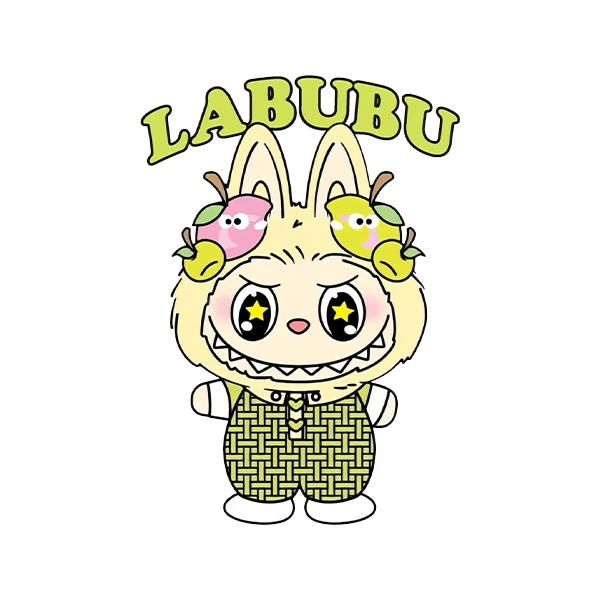 استیکر پارچه و لباس پاد آفرین طرح لبوبو کد 39