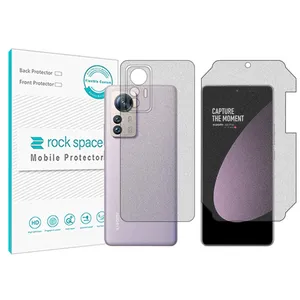 Matte Rockspace screen protector HyMTT model suitable for Xiaomi 12S Pro mobile phone along with the back of the phone
