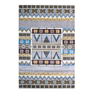 فرش ماشینی 320 شانه فرش سهند زمینه نقره‌ای حاشیه خاکستری مدل SO02.0E