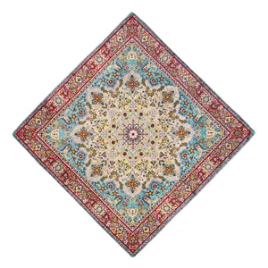 رومیزی ترمه عدل کشمیر طرح کاشان مدل k34