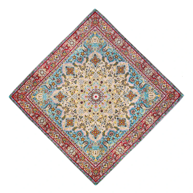رومیزی ترمه عدل کشمیر طرح کاشان مدل k34