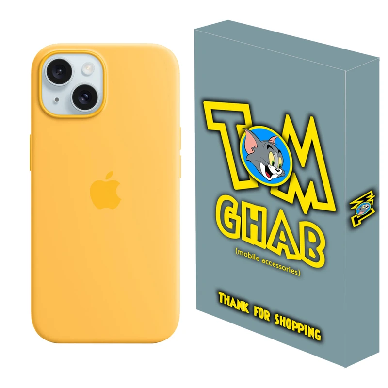 کاور قاب تام  مدل سیلیکونی مناسب برای گوشی موبایل اپل iPhone 15