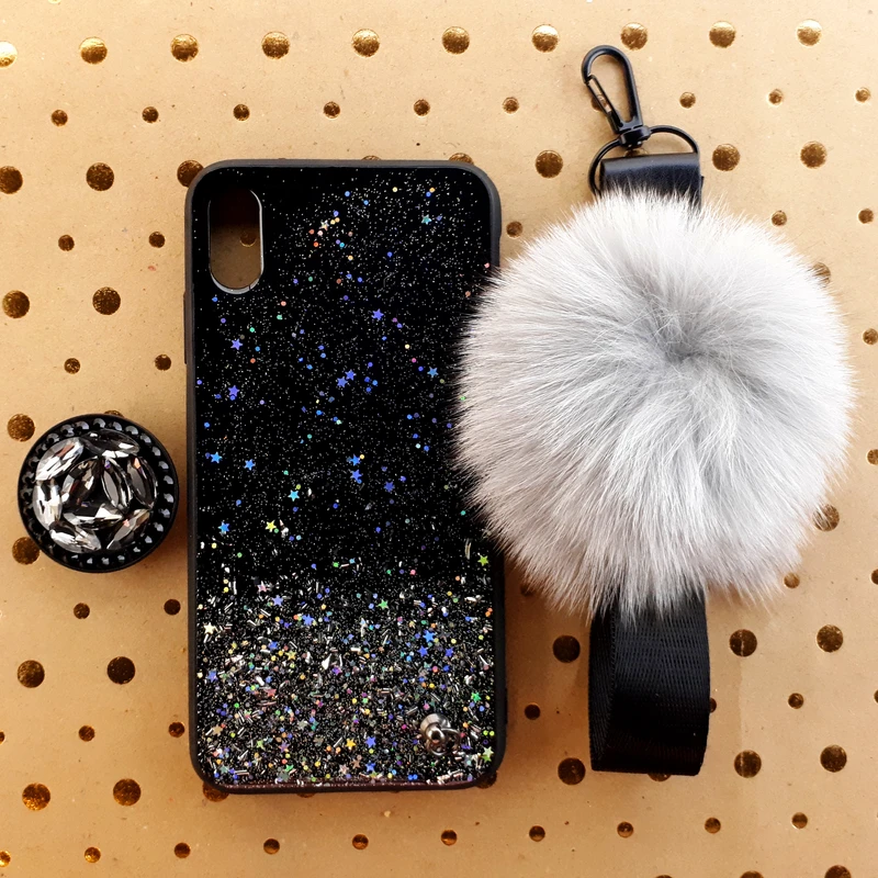 کاور مدل ستاره کد 01 مناسب برای گوشی موبایل اپل IPhone Xs Max به همراه بند و پایه نگهدارنده