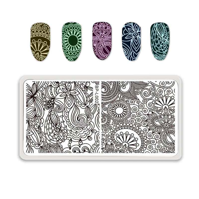 شابلون طراحی ناخن برن پرتی مدل BP-L002