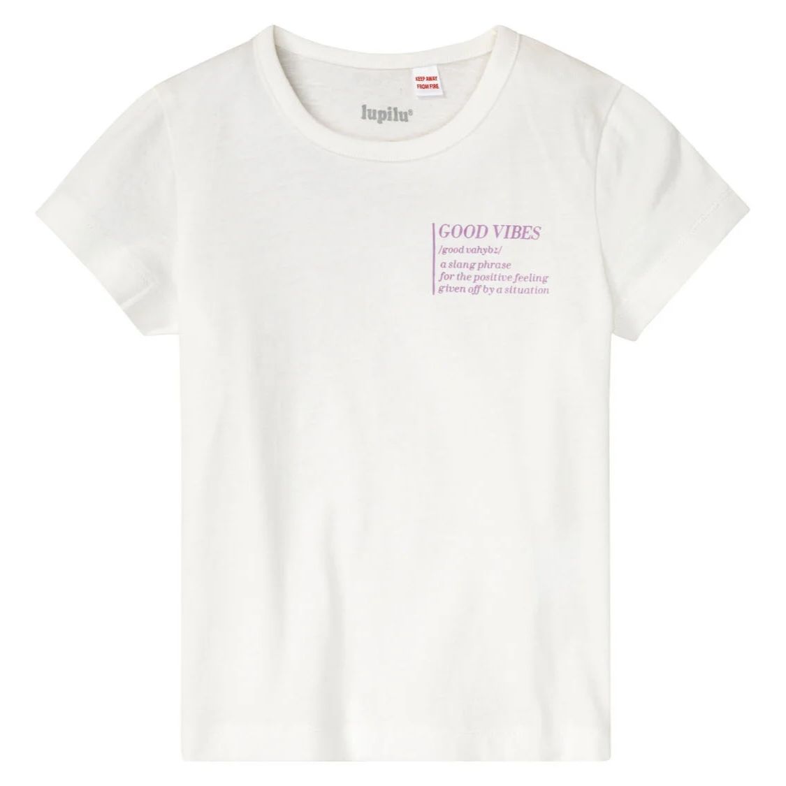 تی شرت آستین کوتاه دخترانه لوپیلو مدل Good vibes 2 مجموعه دو عددی  -  - 4