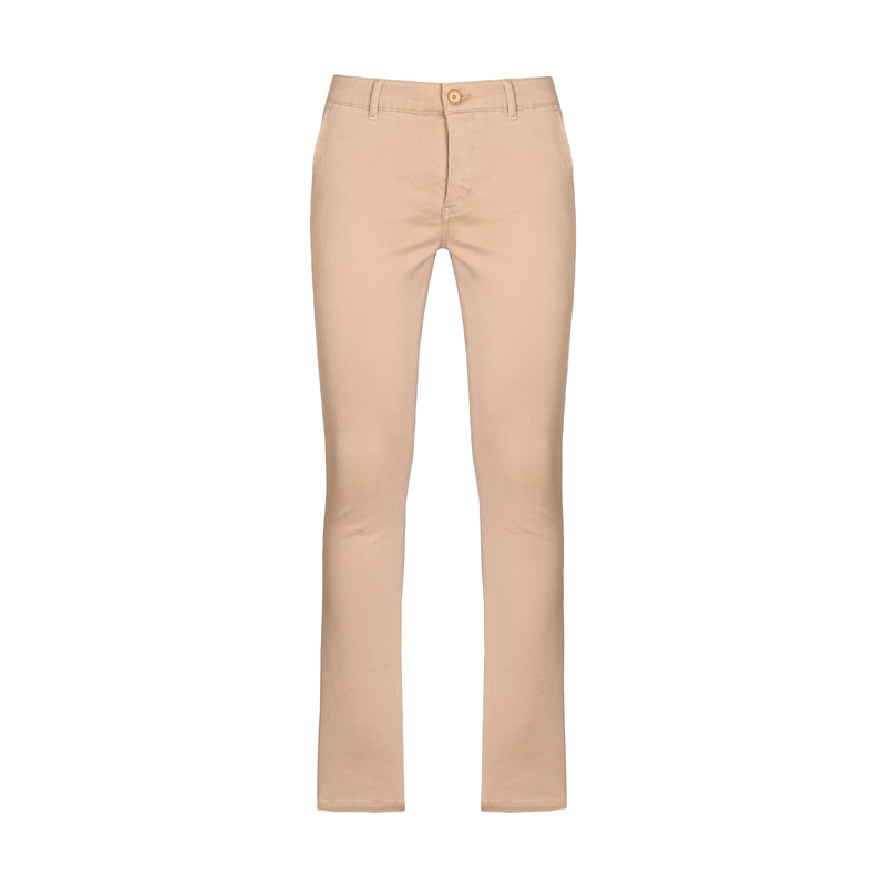 شلوار مردانه پاتن جامه مدل کتان جذب 101221030026122 رنگ نخودی