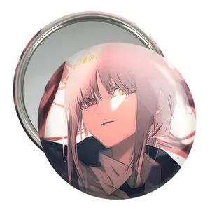 آینه جیبی خندالو مدل ماکیما انیمه مرد اره ای Chainsaw Man  کد 18004