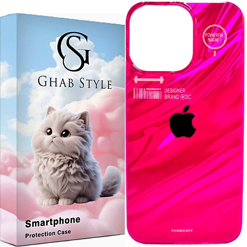 کاور قاب استایل مدل یانگ کیت طرح ابرنگی مناسب برای گوشی موبایل اپل iphone12 pro